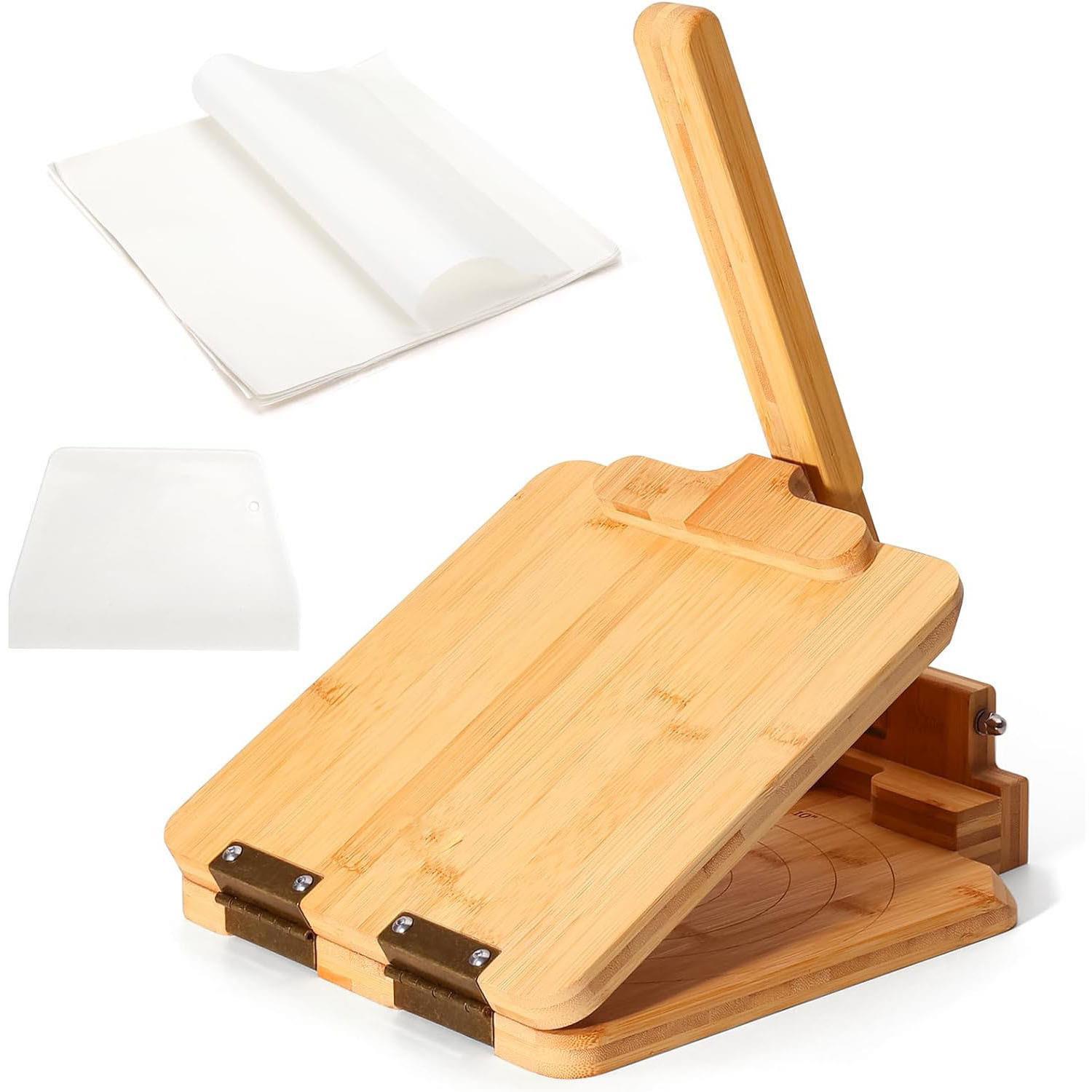 Dumpling Press Set - Prensa para hacer tortillas de bambú
