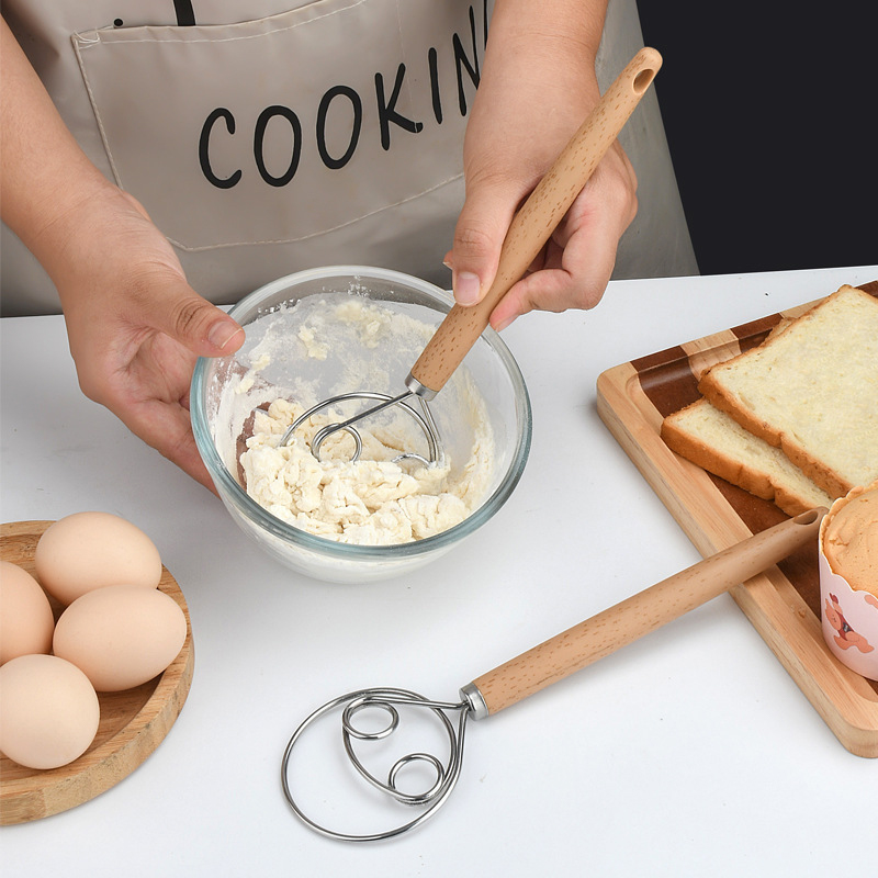Danish Pancake Pan - Nuevo batidor manual de acero inoxidable