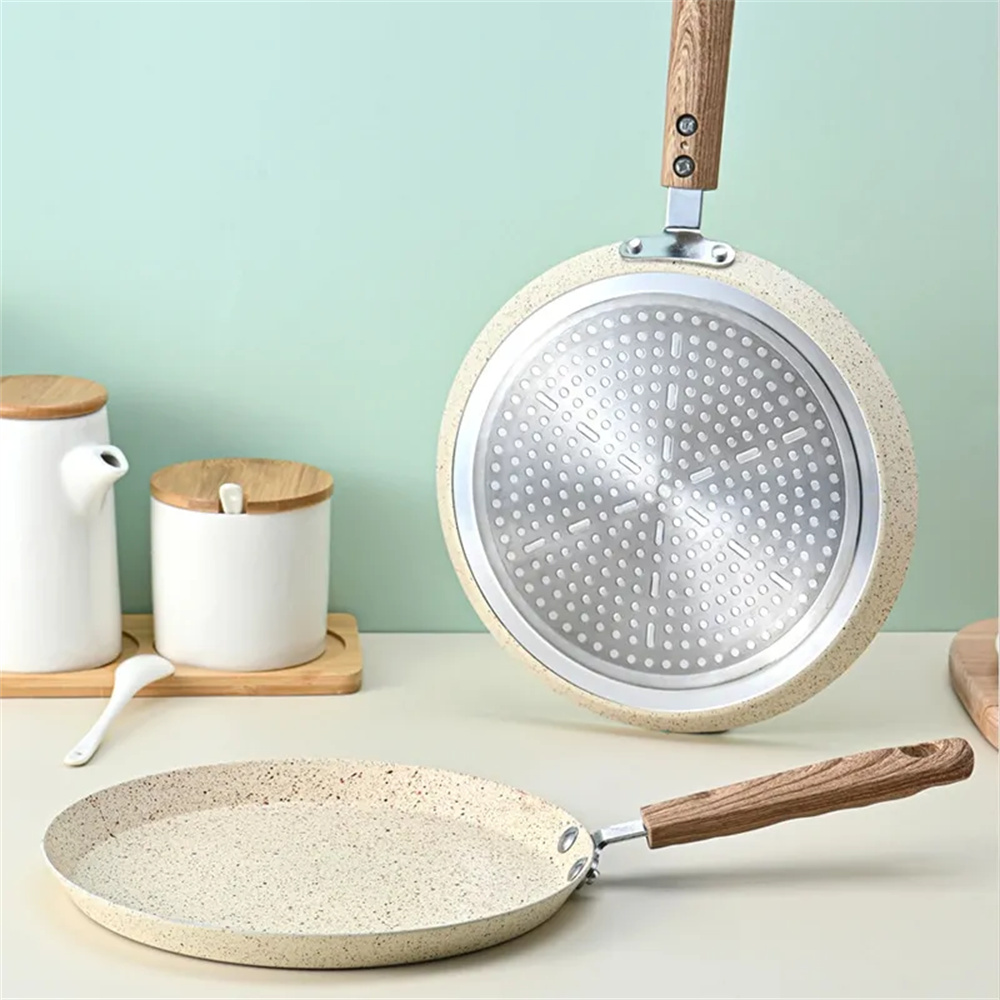 Egg Waffle Pan - Sartén antiadherente para panqueques, sartén para