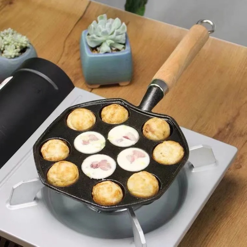 Sartén Takoyaki para hornear,  - Cast Iron Corn reseña y precio