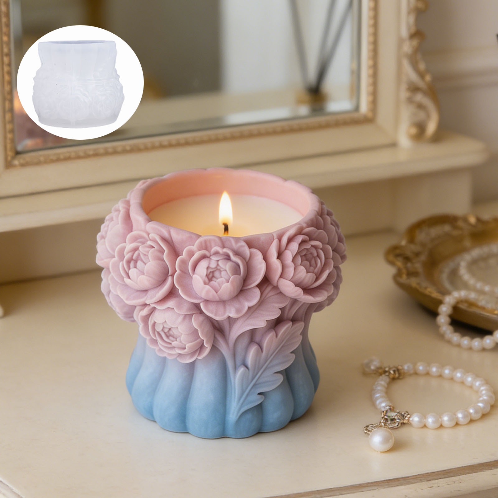 Molde de silicona 3D para flor - Potsticker Mold reseña y precio