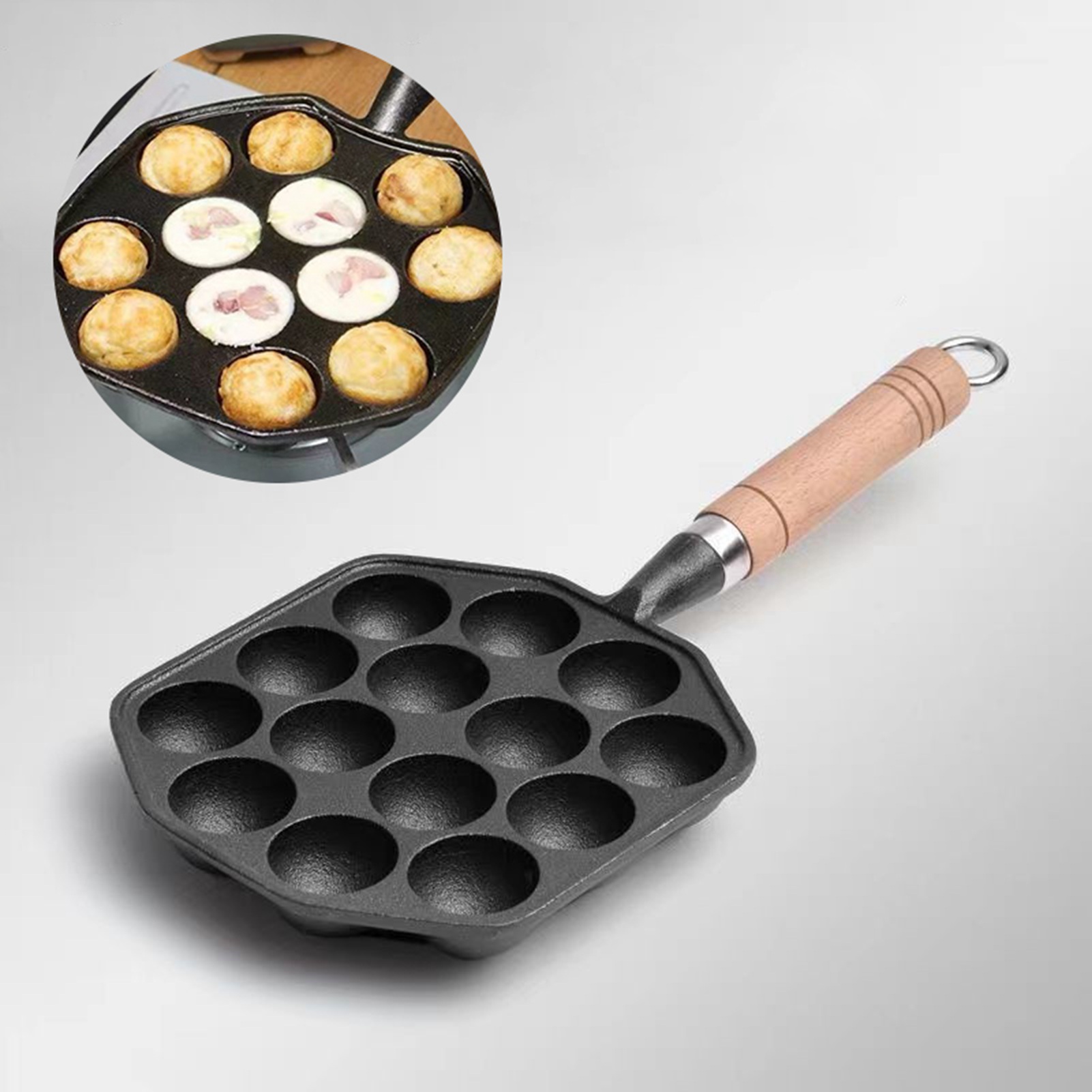 Sartén antiadherente de hierro - Egg Waffle Pan reseña y precio