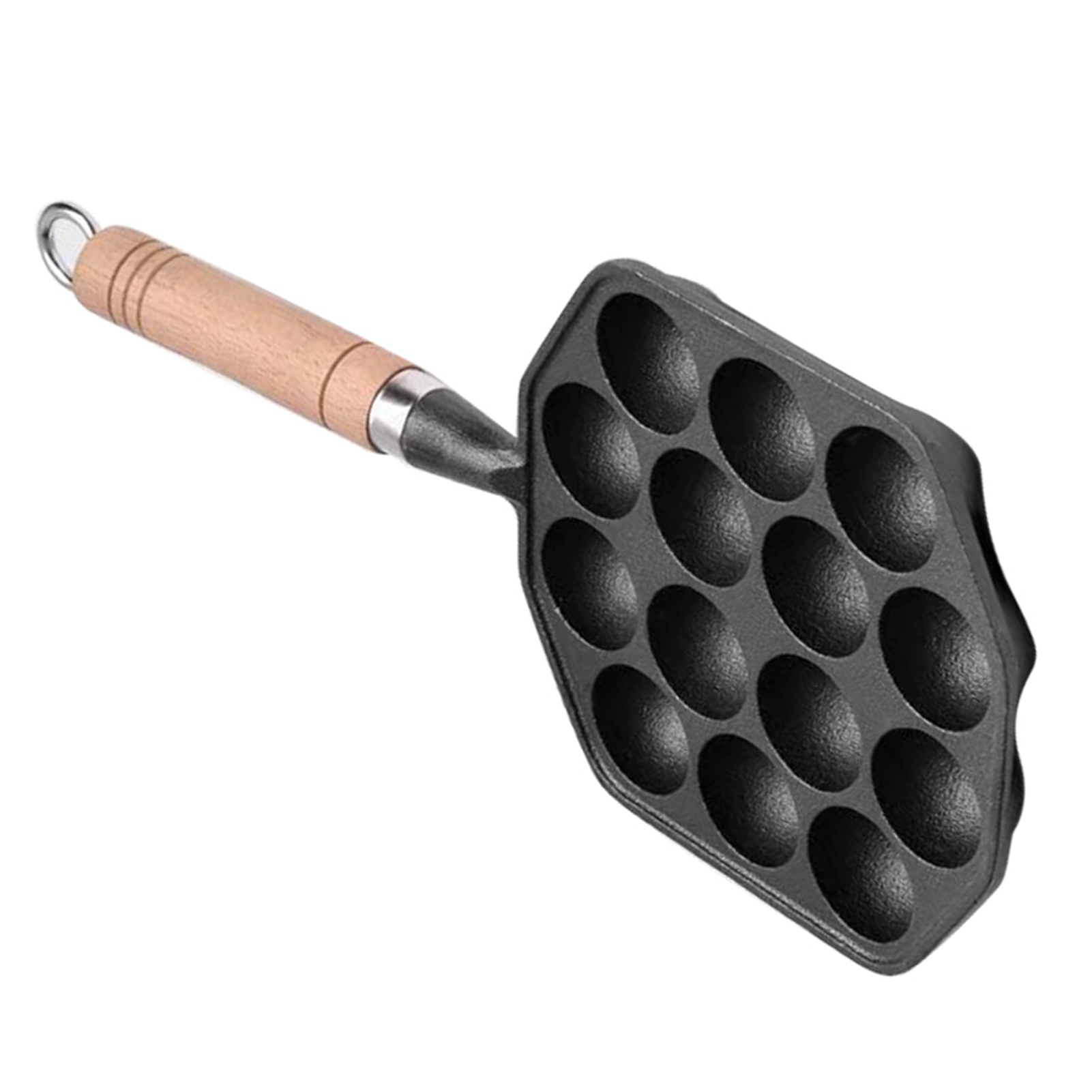 Sartén antiadherente de hierro - Egg Waffle Pan reseña y precio