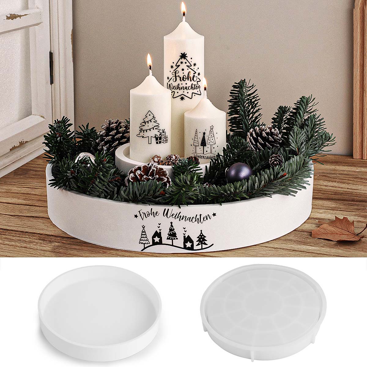 Cuenco redondo de hormigón par - Potsticker Mold reseña y precio