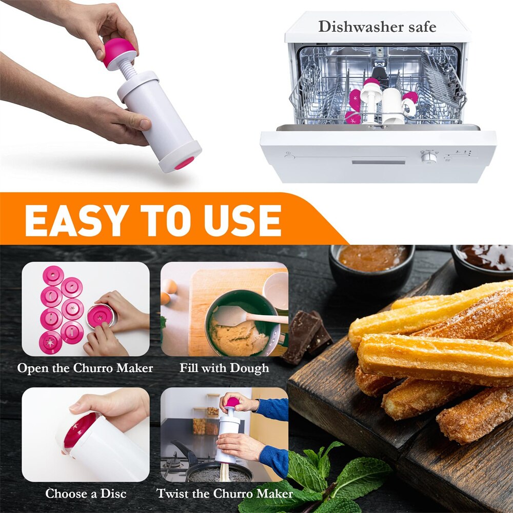 Kit de plástico para hacer Chu - Churros Maker Gun reseña y precio