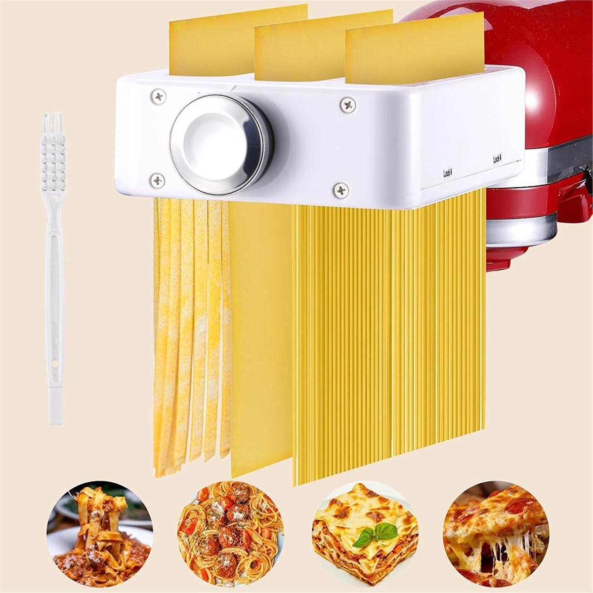 Accesorio para hacer pasta 3 e - Kitchenaid Mixer Hand Mixer reseña y precio