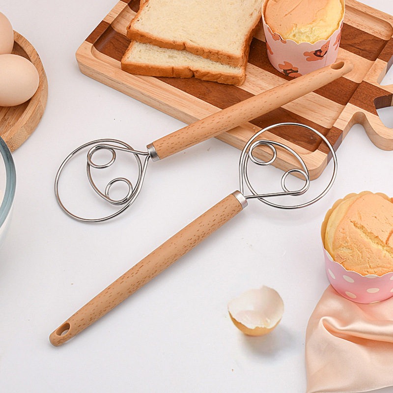 Nuevo batidor manual de acero  - Danish Pancake Pan reseña y precio